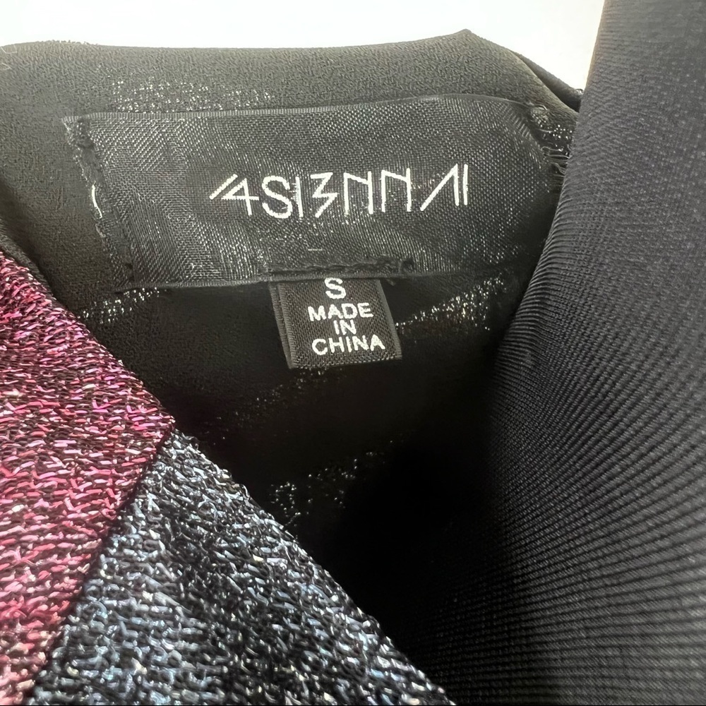 4SI3NNA Weila Long‎ Sleeve Wrap Minidressin Rainbow - Picture 11 of 16